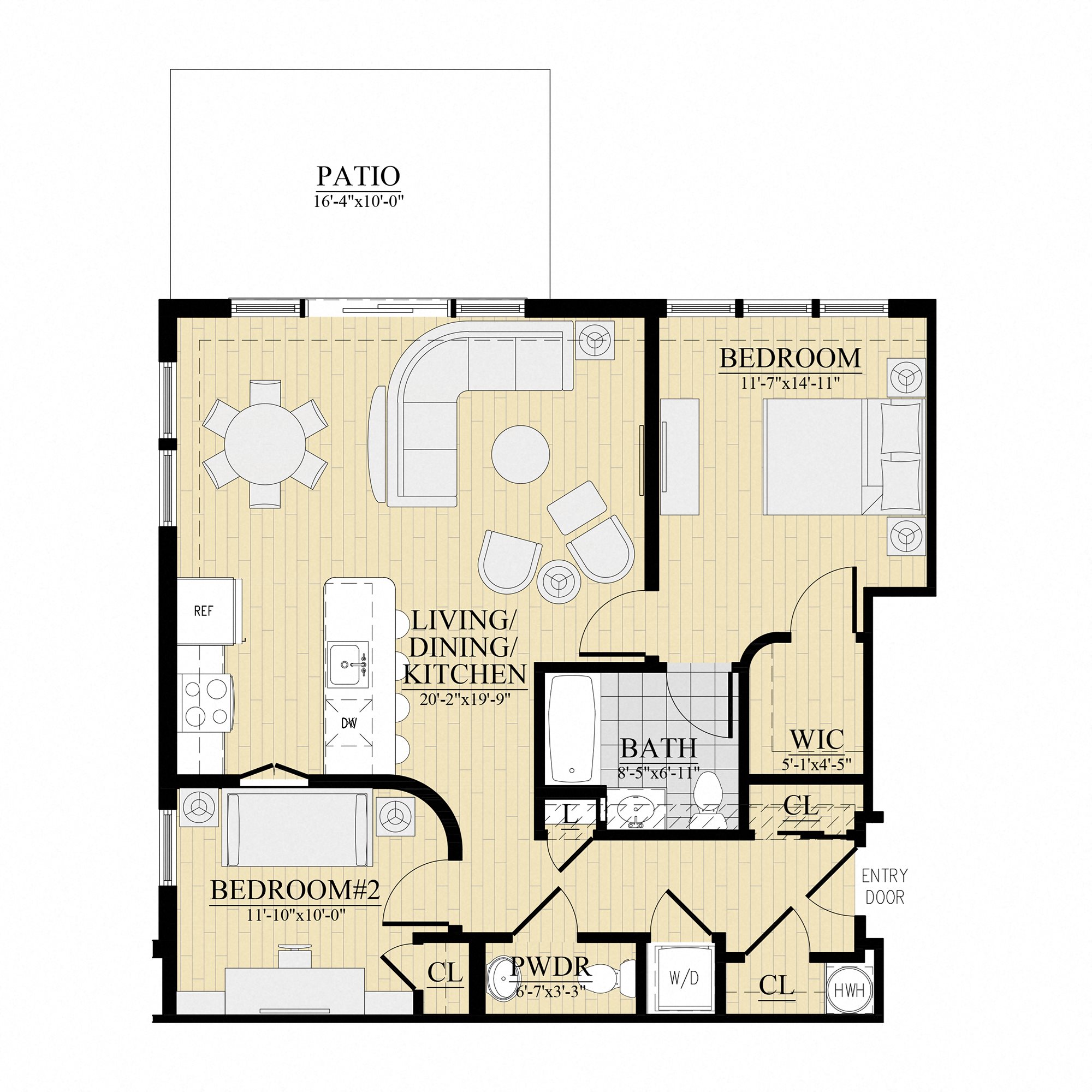 Deluxe 2 Bedroom Unit